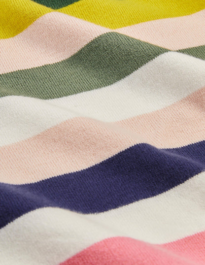 Abingdon Knitted Tee-Multi Stripe