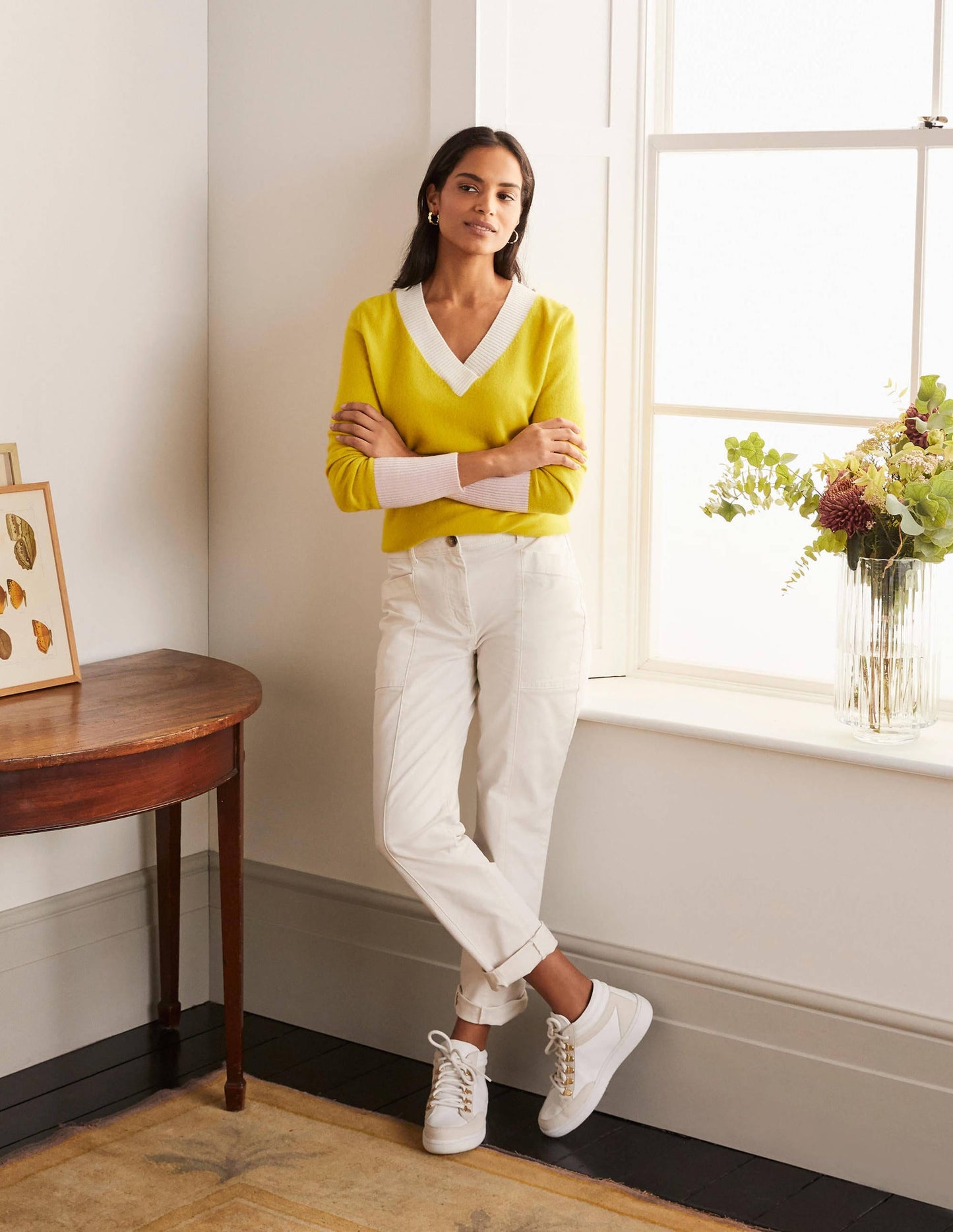 Abingdon Pants-Ecru