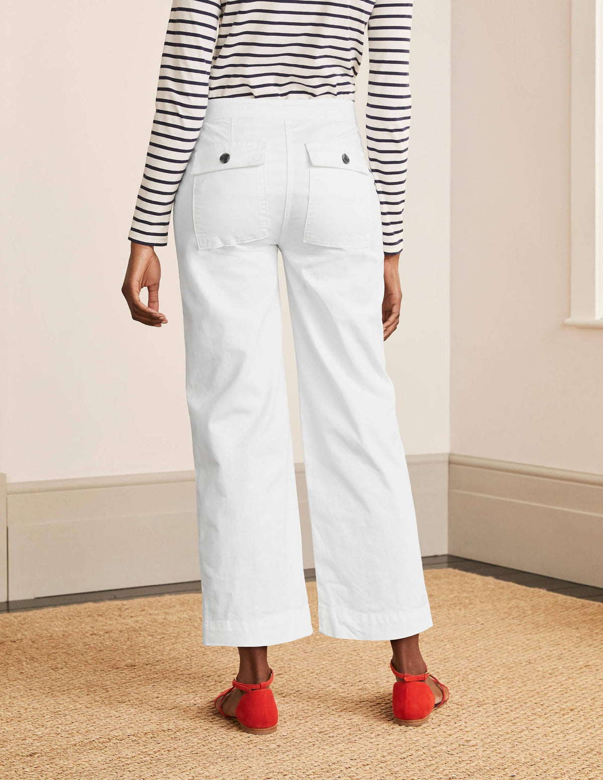 Beaufort Button Fly Pants-White
