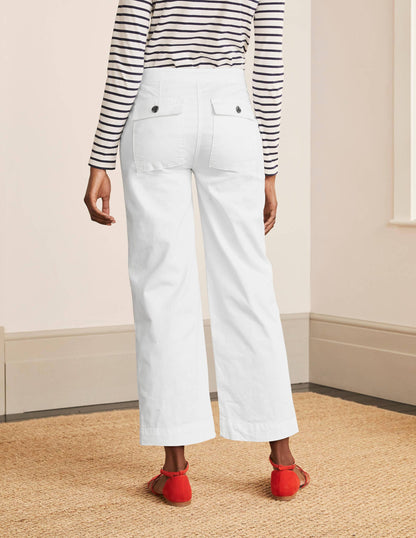 Beaufort Button Fly Pants-White
