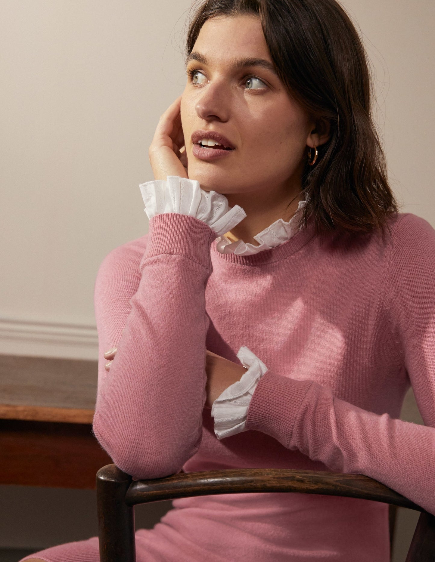 Beatrice Knitted Dress-Formica Pink