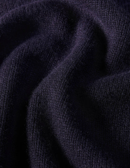Anna Cashmere Sweater-Navy