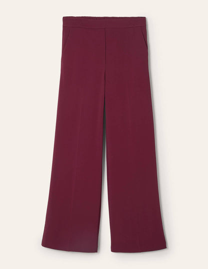 Albemarle Wide Leg Pants-Mulled Wine