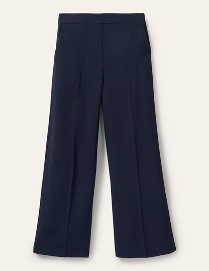 Albemarle Wide Leg Pants-Navy
