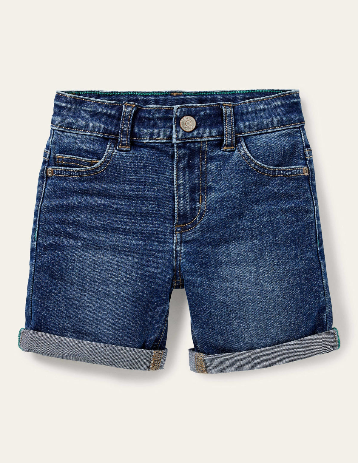 Adventure-flex Denim Shorts-Mid Vintage