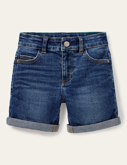 Adventure-flex Denim Shorts-Mid Vintage