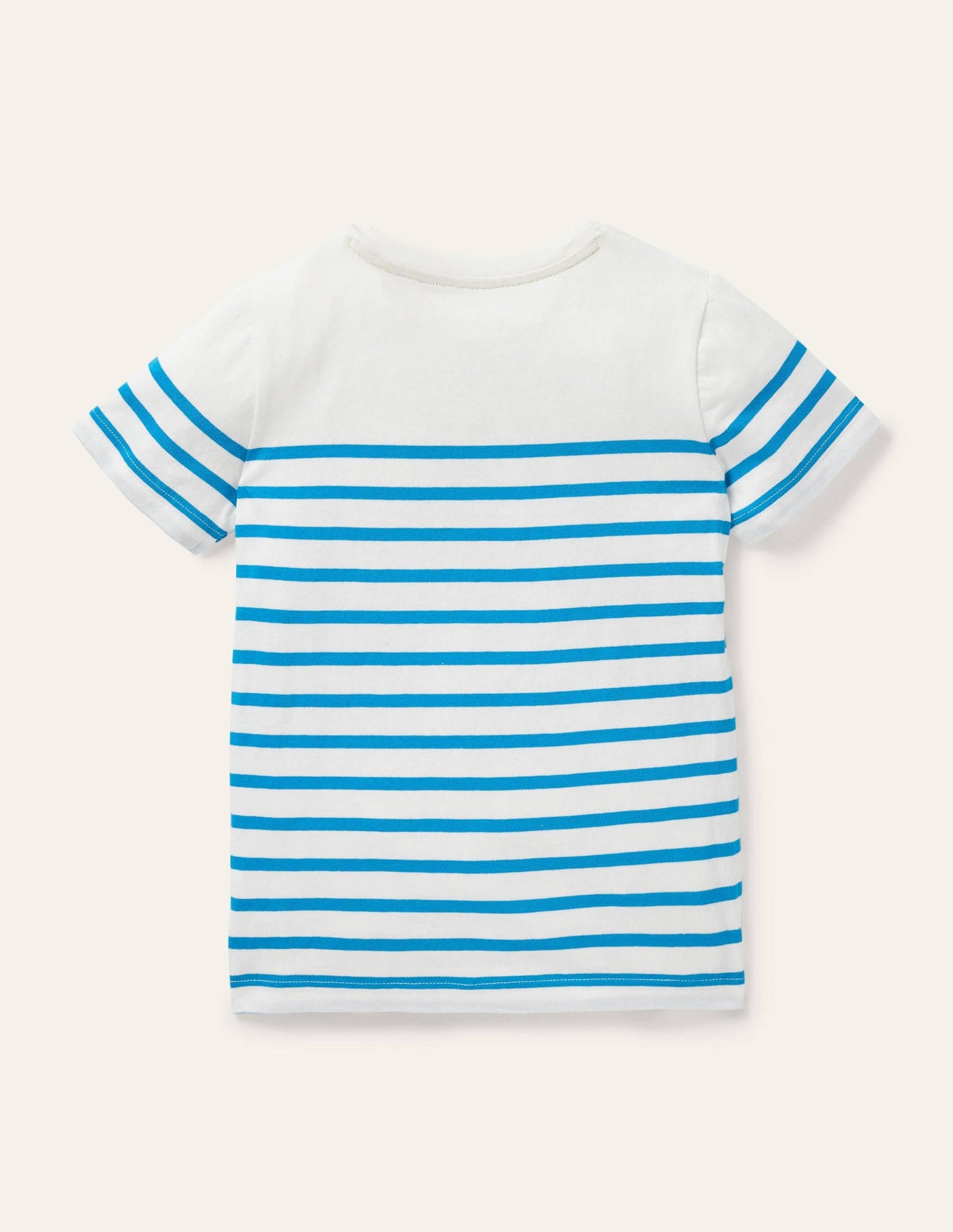 Animal Breton T-shirt-Malibu Blue/Ivory Leopard