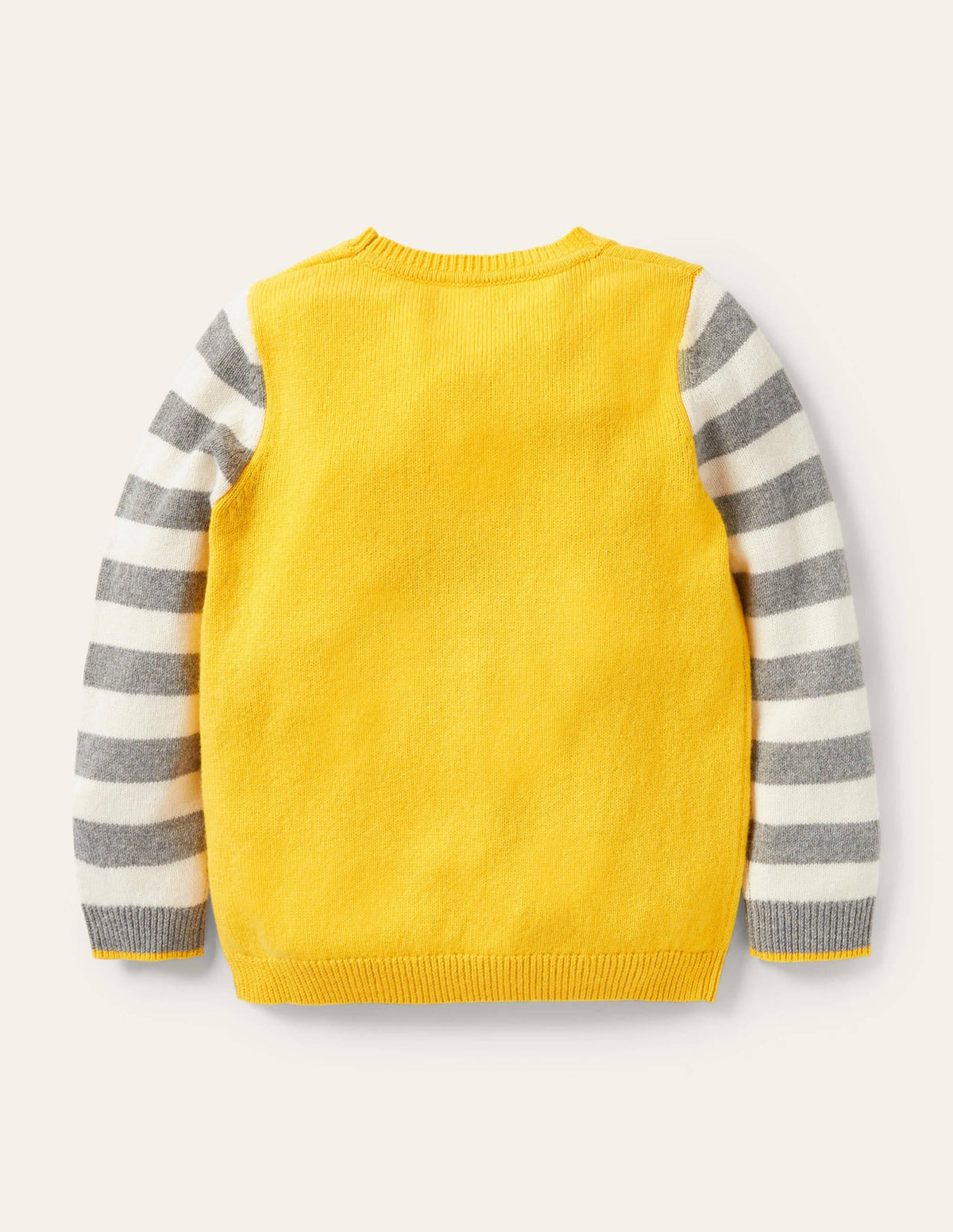 Animal Crew Neck Sweater-Sweetcorn Yellow Alpaca