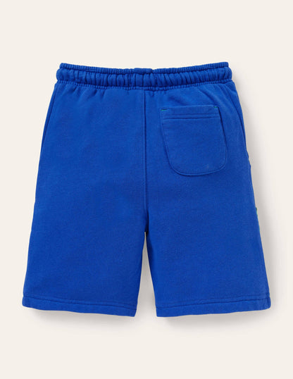 Appliqué Sweatshorts-Bright Marina Snake