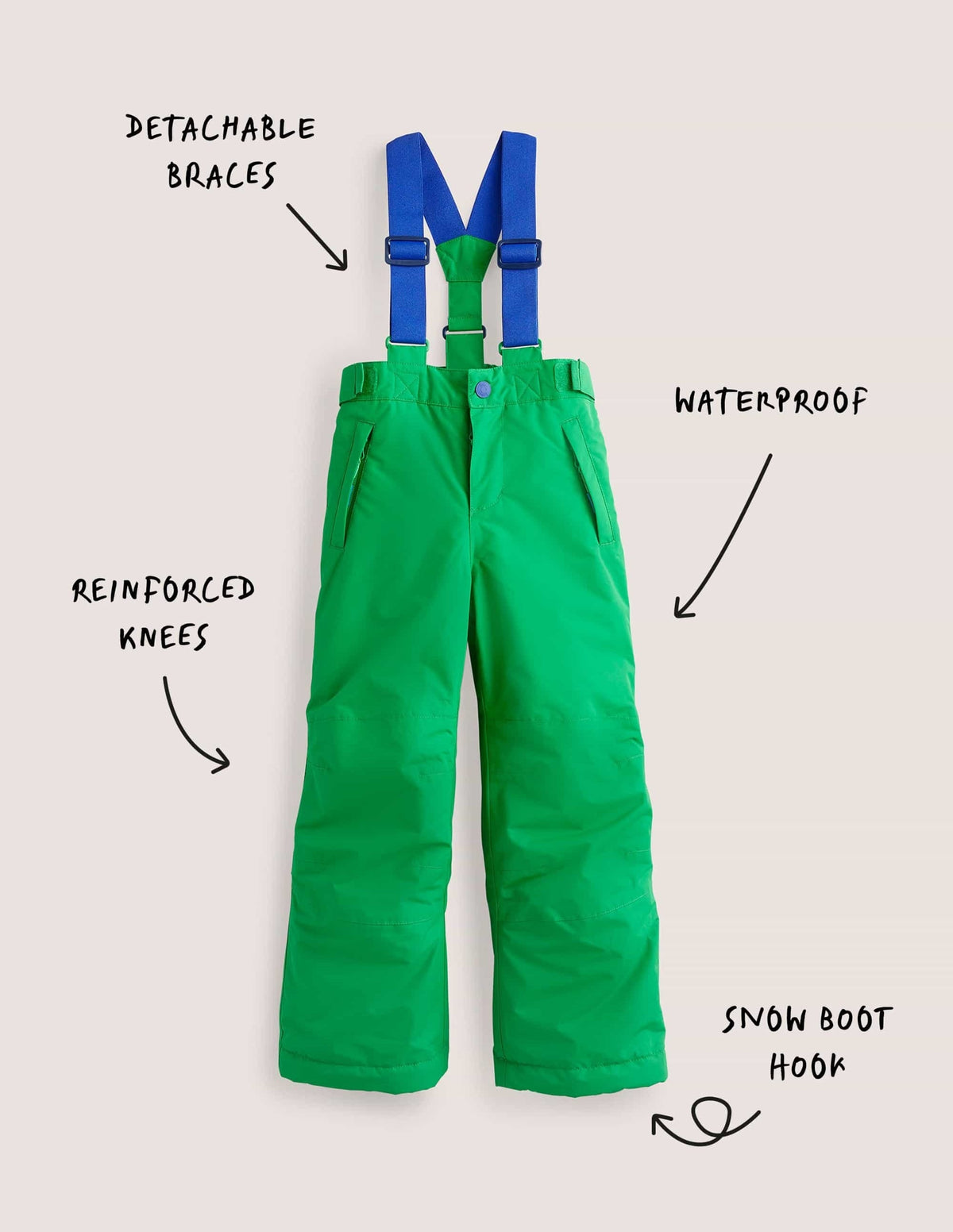 All-weather Waterproof Pants-Green Fizz