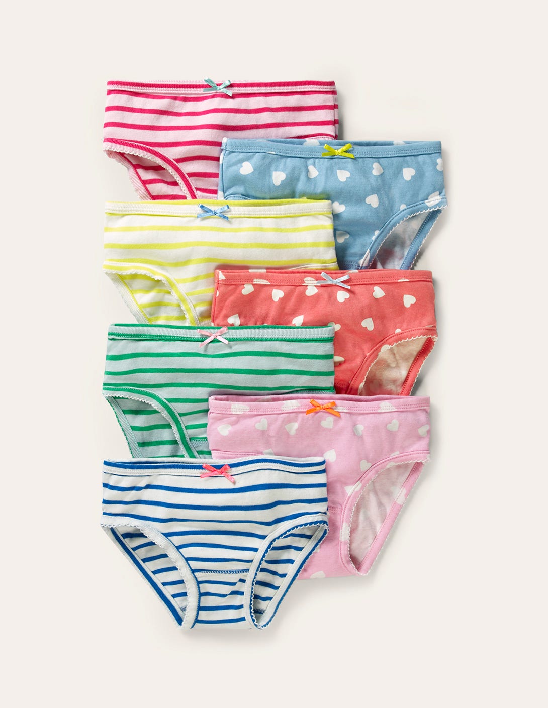 7 Pack Underwear-Scattered Heart