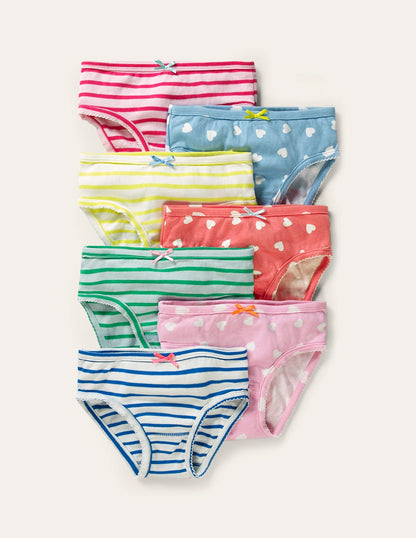 7 Pack Underwear-Scattered Heart
