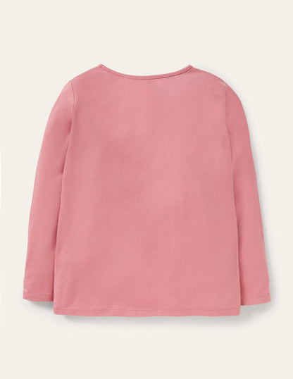 Animal Appliqué T-shirt-Formica Pink Animals