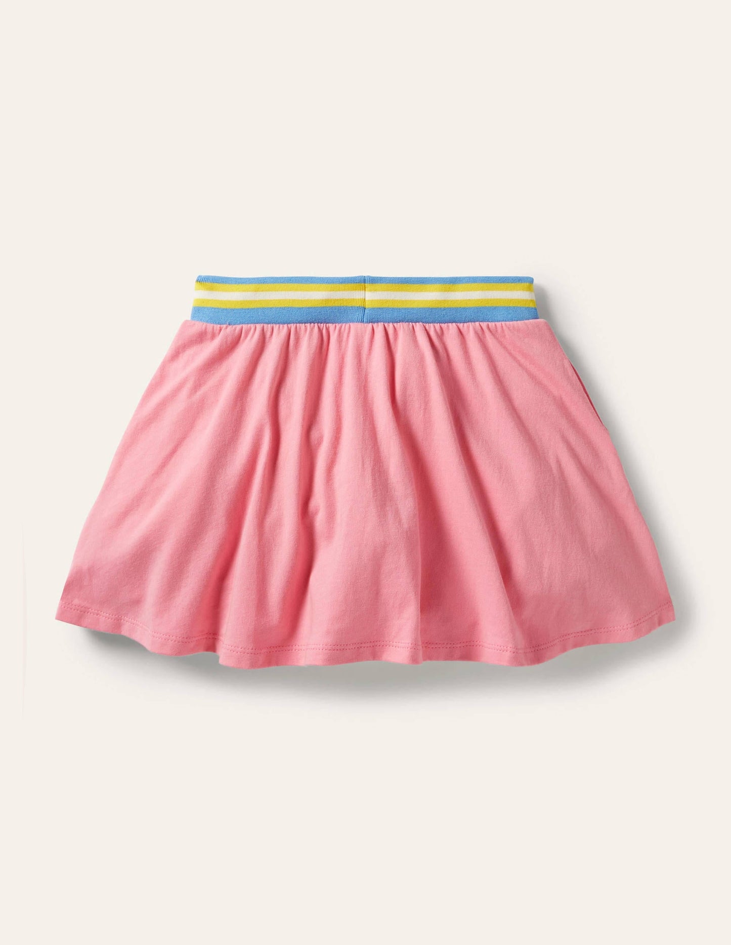 Applique Jersey Skort-Pink Lemonade Bee