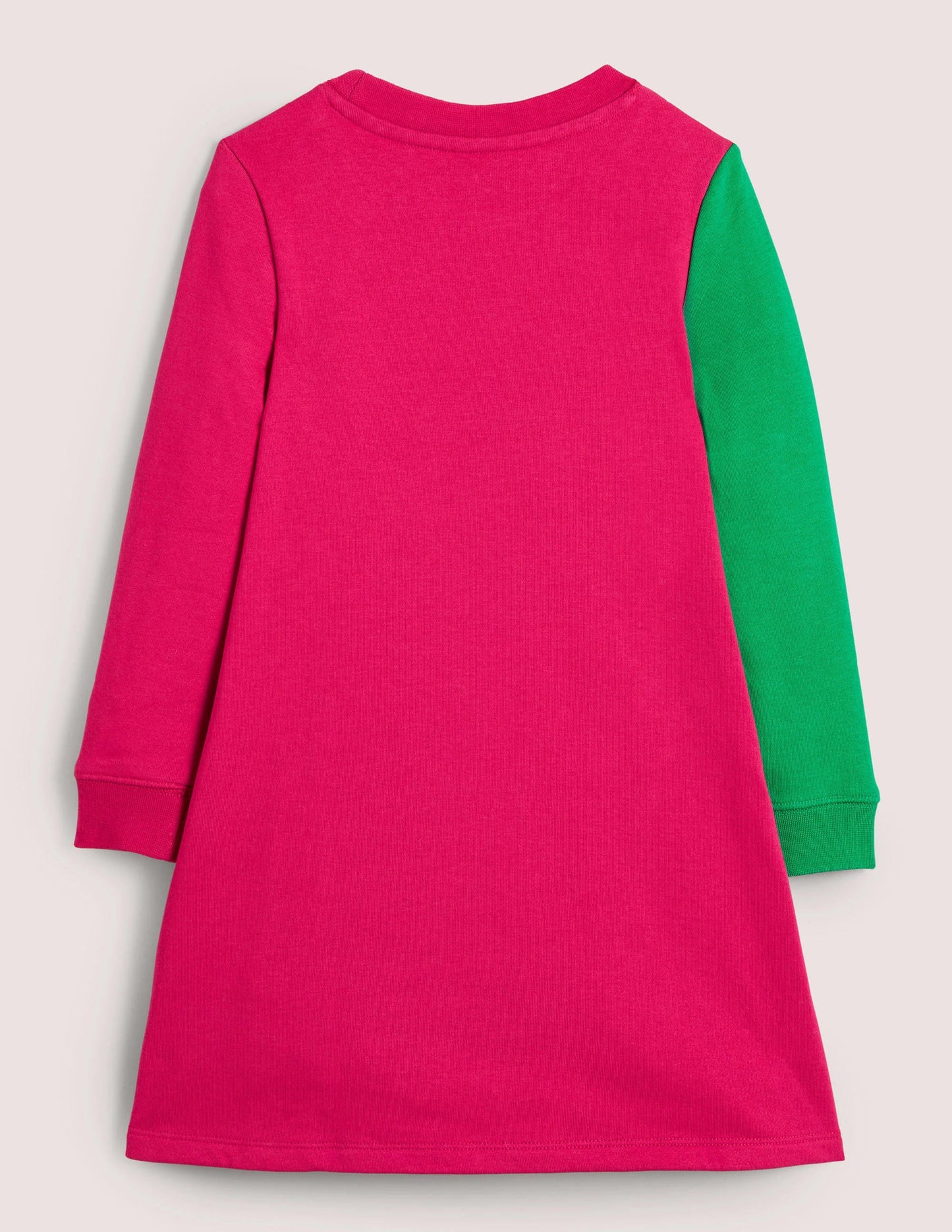 Appliqué Sweatshirt Dress-Candy Cane Pink Dragons