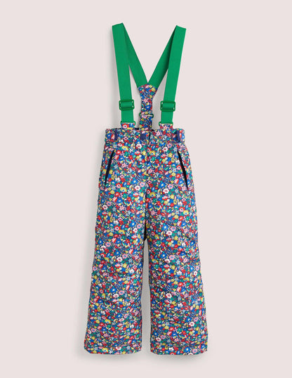 All-weather Waterproof Pants-Multi Patchwork Floral