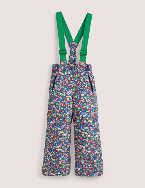 All-weather Waterproof Pants-Multi Patchwork Floral