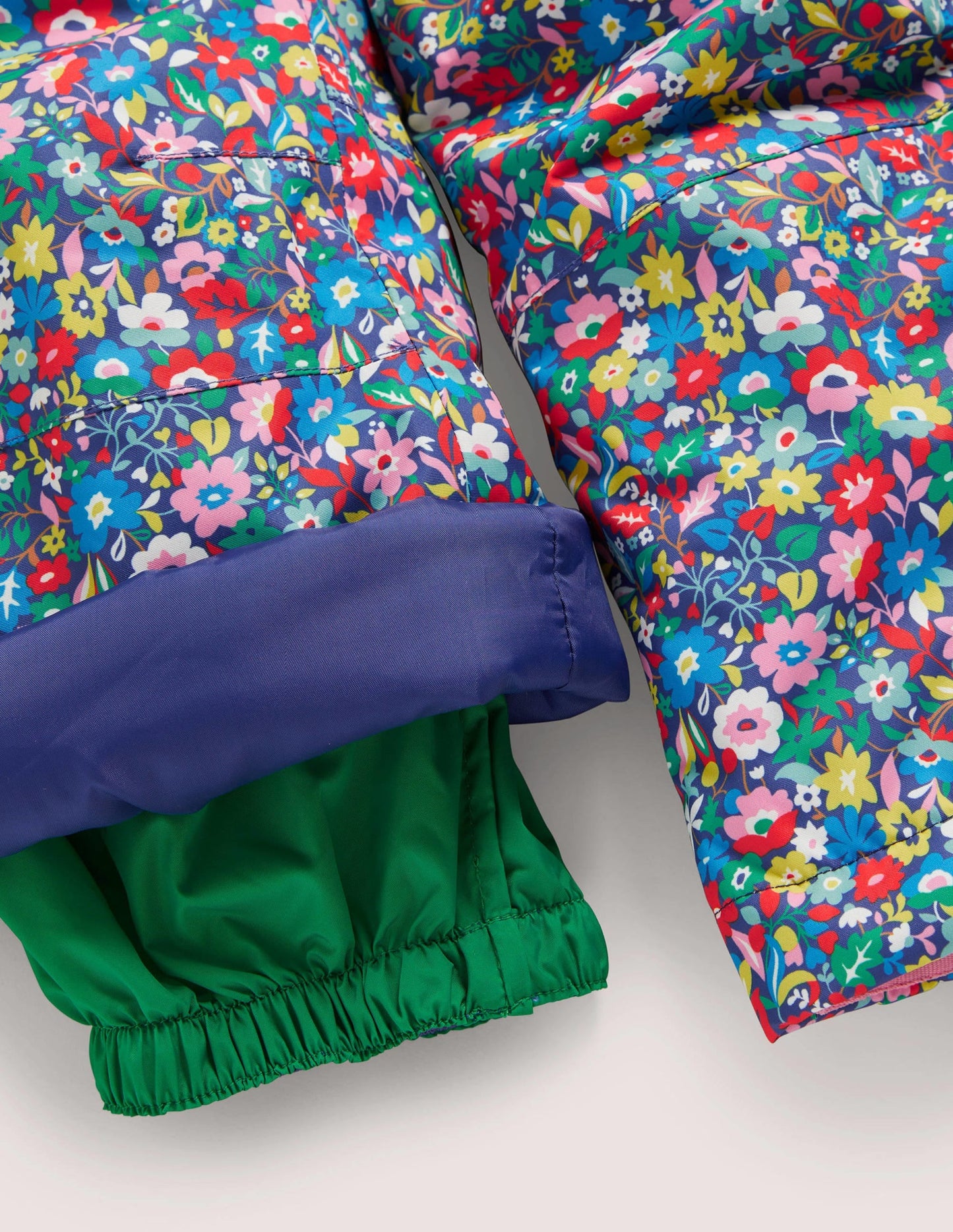 All-weather Waterproof Pants-Multi Patchwork Floral