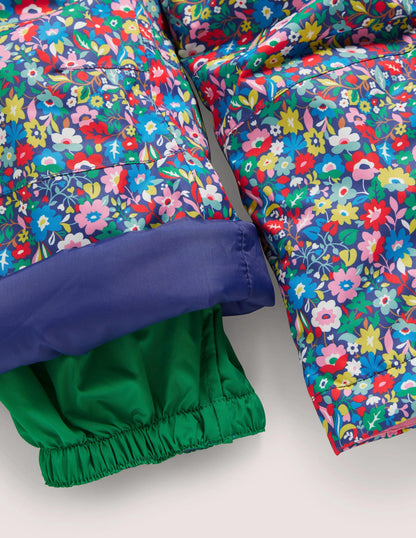 All-weather Waterproof Pants-Multi Patchwork Floral
