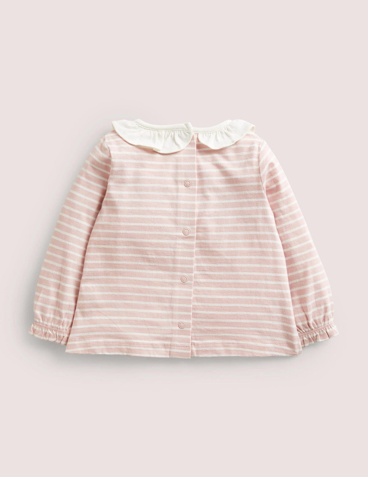 Appliqué Graphic T-Shirt-Boto Pink/Ivory Hedgehog