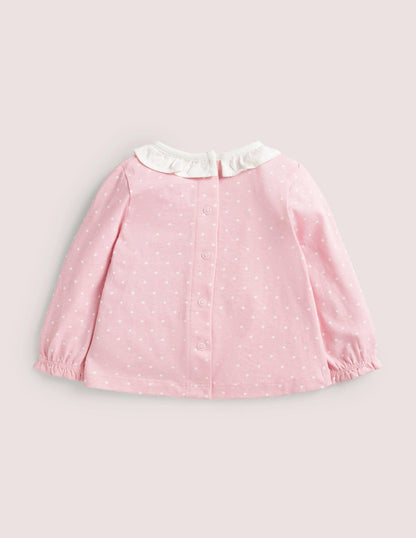 Appliqué Graphic T-Shirt-Cameo Pink Spot Deer