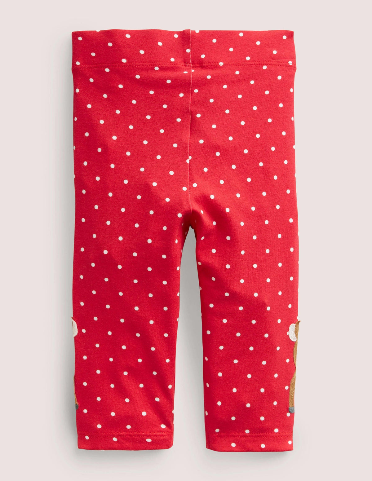 Appliqué Leggings-Rockabilly Red Deers