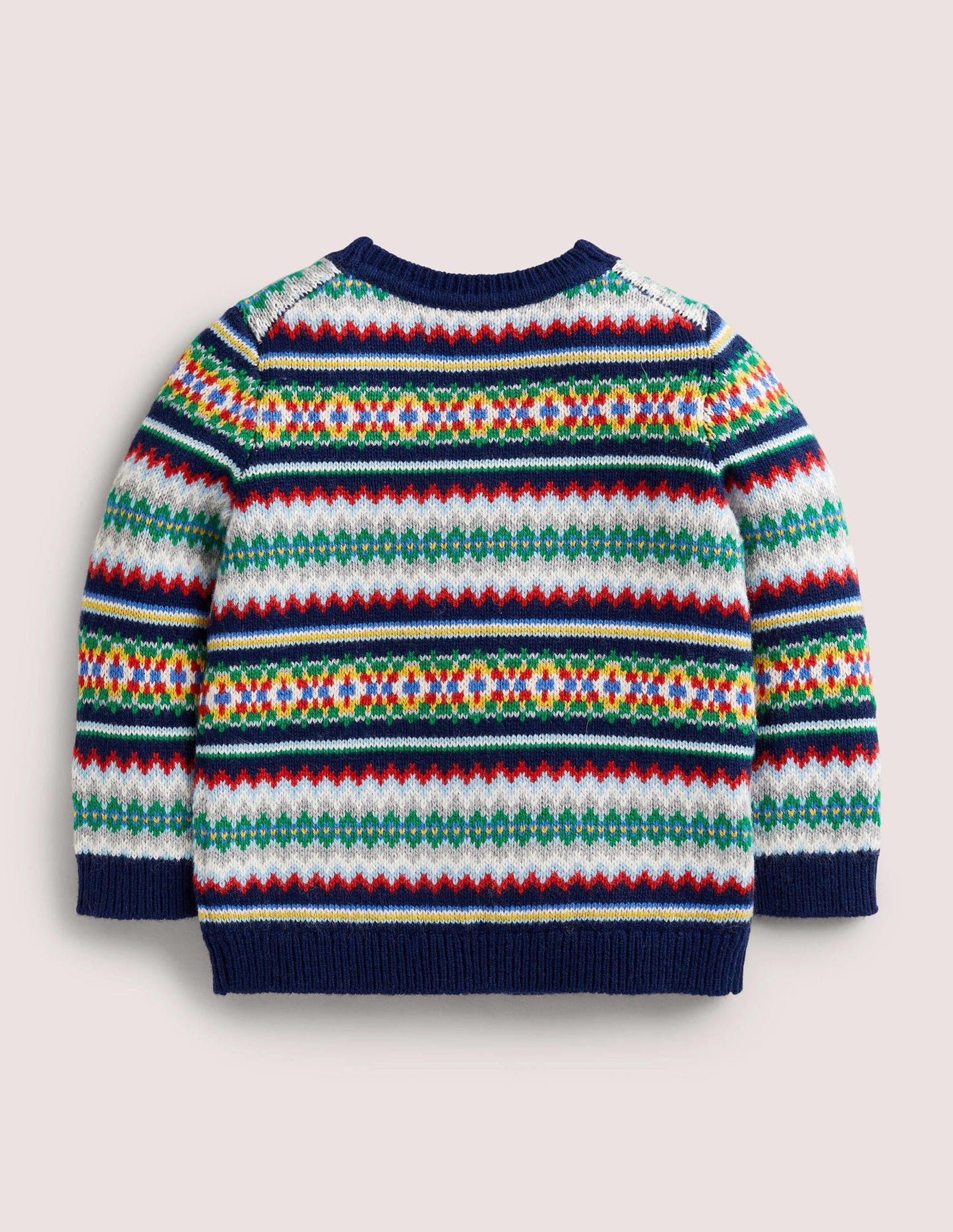 All-over Fair Isle Cardigan-Starboard Blue Multi Fair Isle