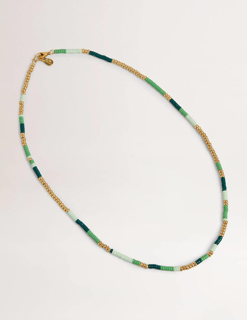 Beaded Necklace-Green