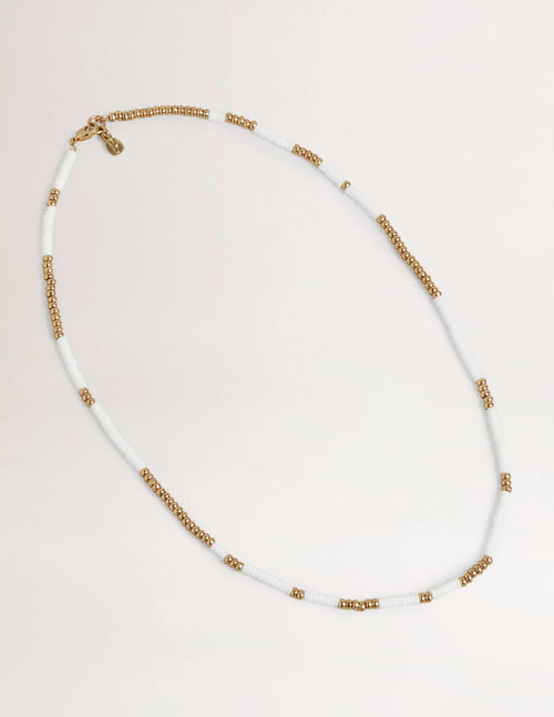 Beaded Necklace-Ivory