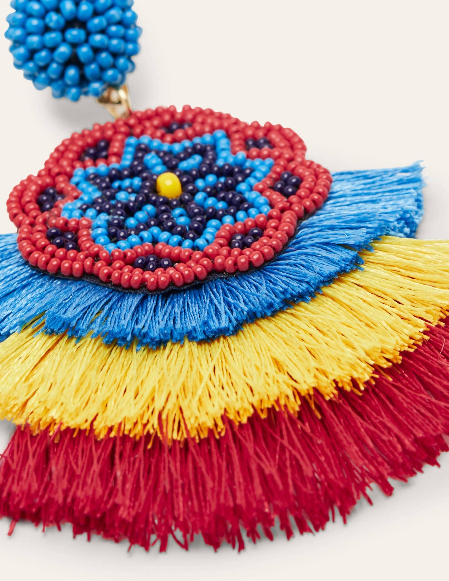 Beaded Earrings-Tassel