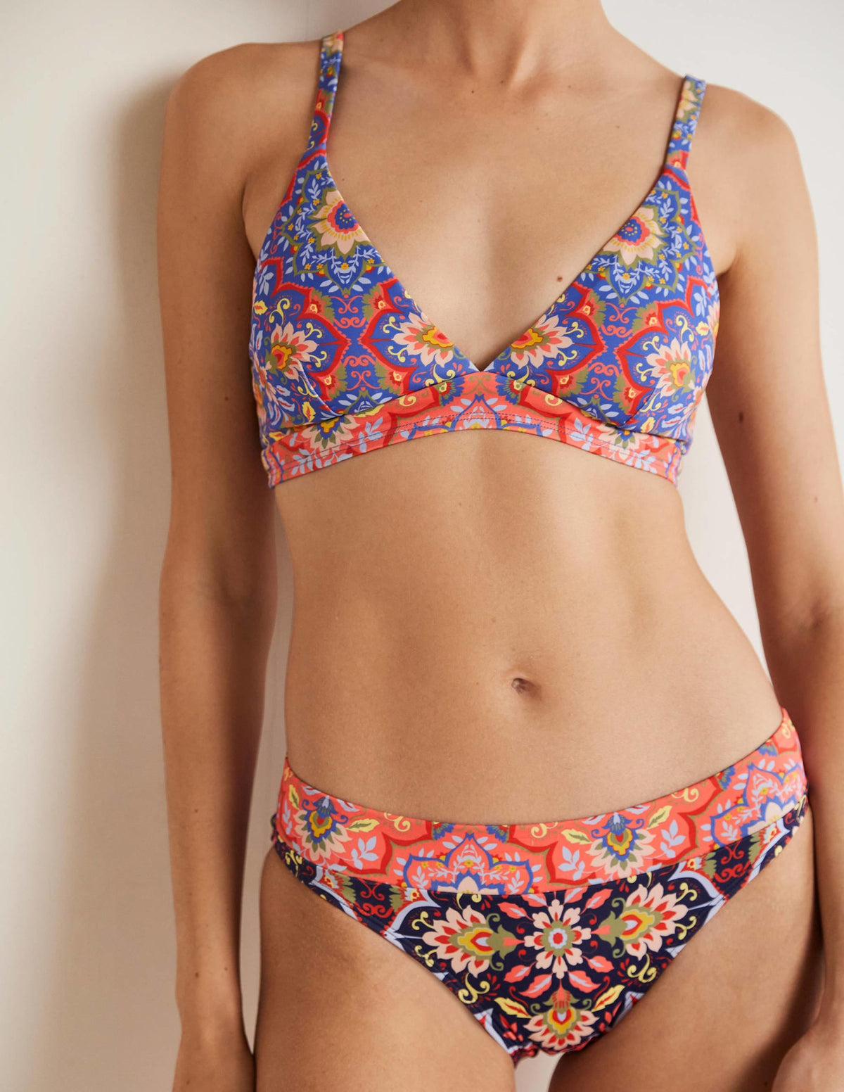 Arezzo V-neck Bikini Top-French Navy, Bloomsbury