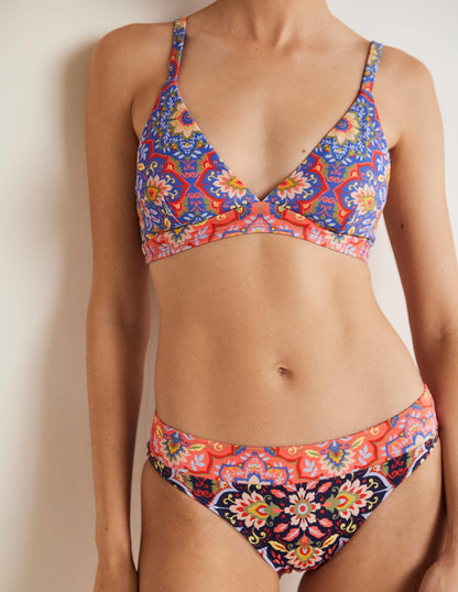 Arezzo V-neck Bikini Top-French Navy, Bloomsbury