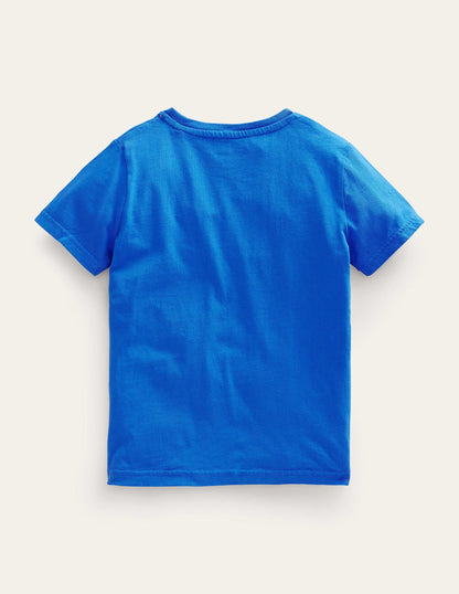Appliqué T-shirt-Cabana Blue Digger