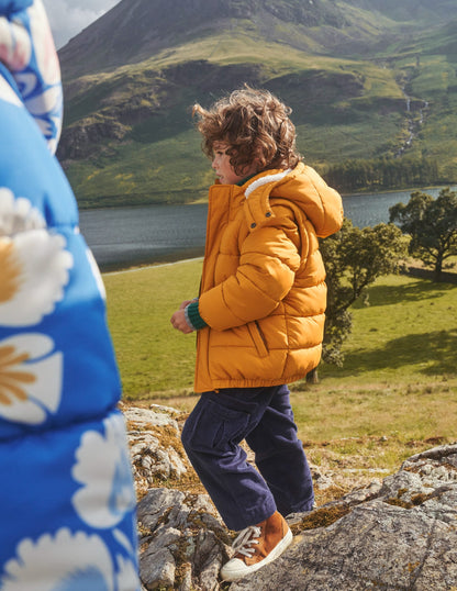 2-in-1 Padded Coat-Brioche Yellow
