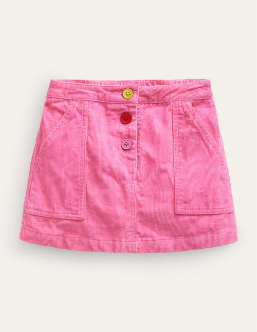 A-Line Mini Skirt-Mid Pink
