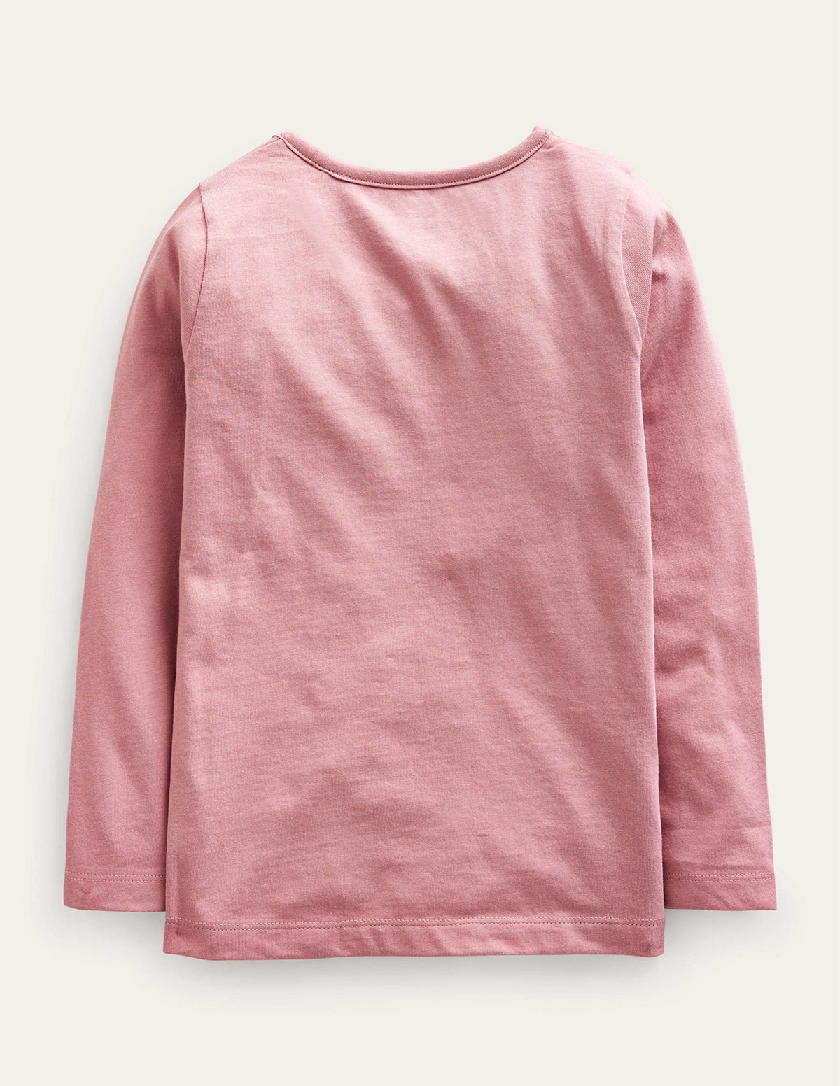 3D Appliqué T-Shirt-Almond Pink Butterflies