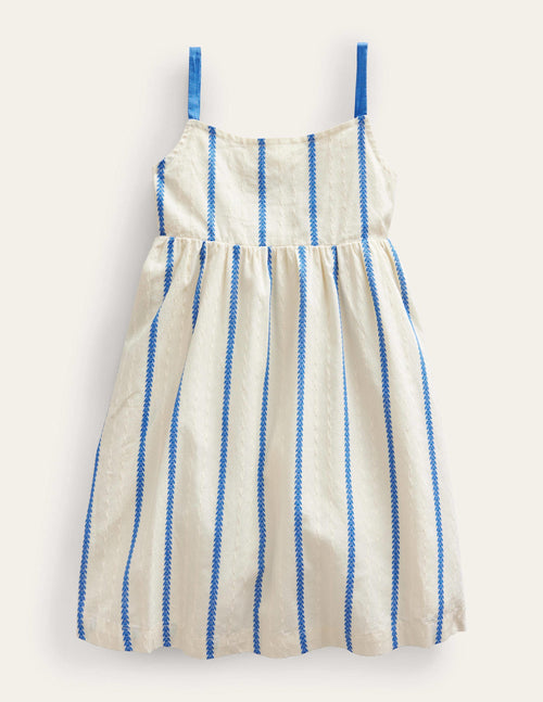 Back Detail Cut Out Dress-Ivory