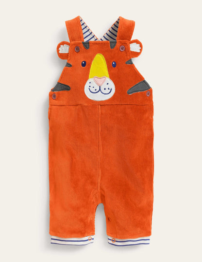 Applique Overalls-Autumn Maple Tiger