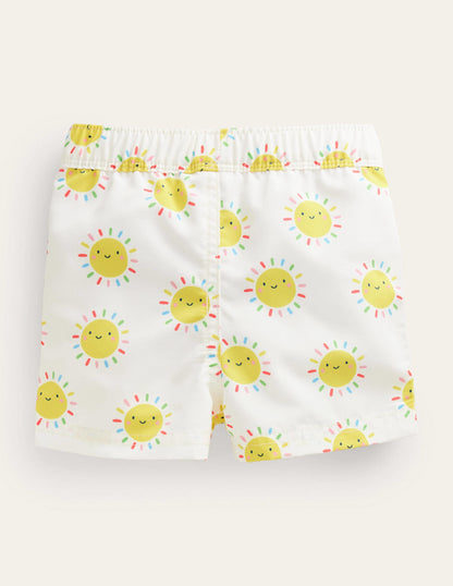 Baby Swim Shorts-Multi Rainbow Suns