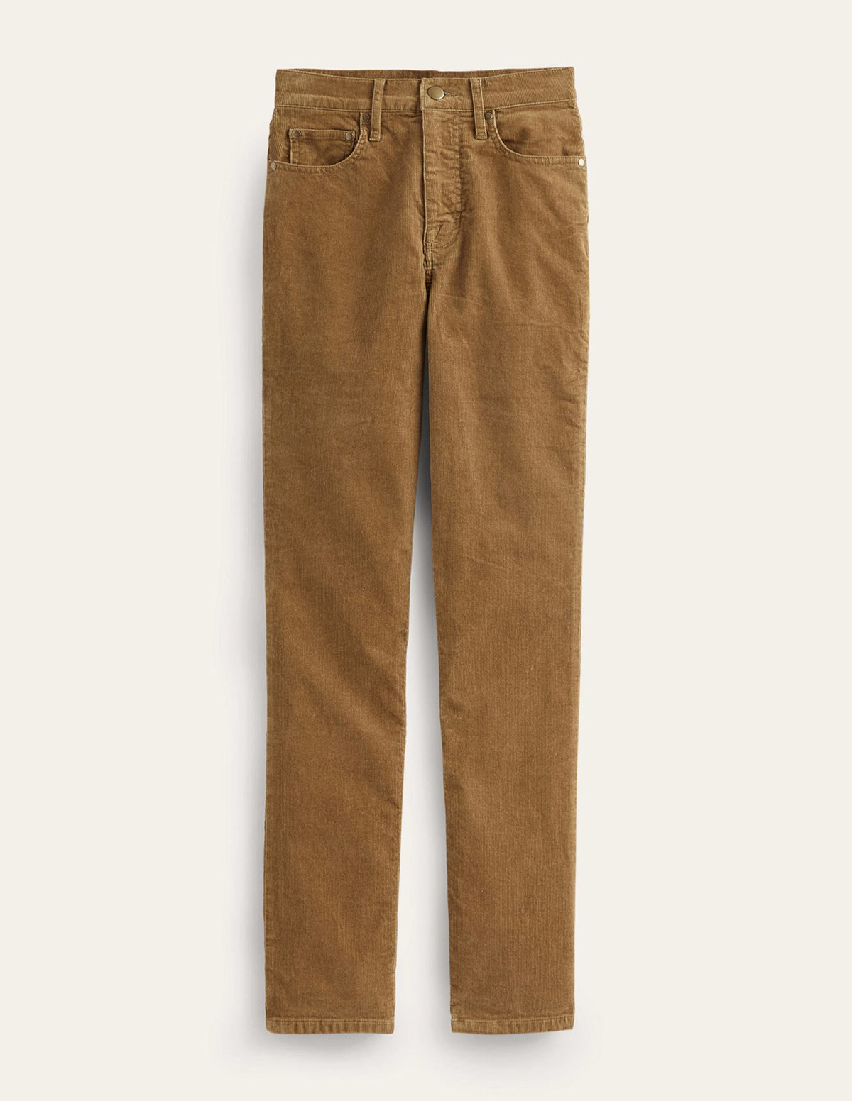 5 Pocket Cord Slim Jeans-Camel