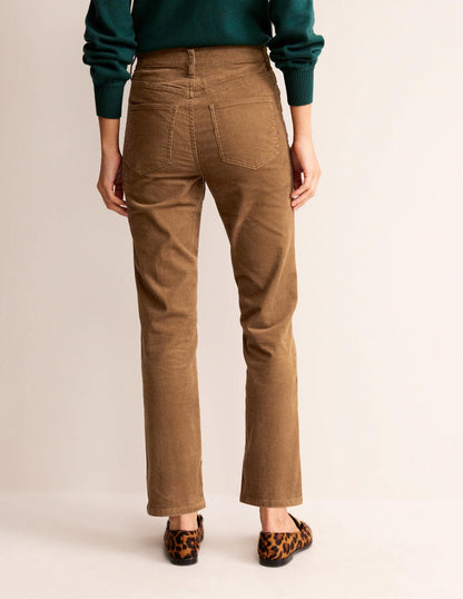 5 Pocket Cord Slim Jeans-Camel