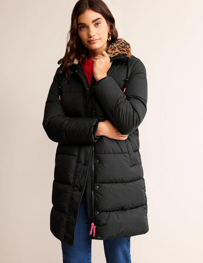 Bamburgh Puffer Coat-BLACK