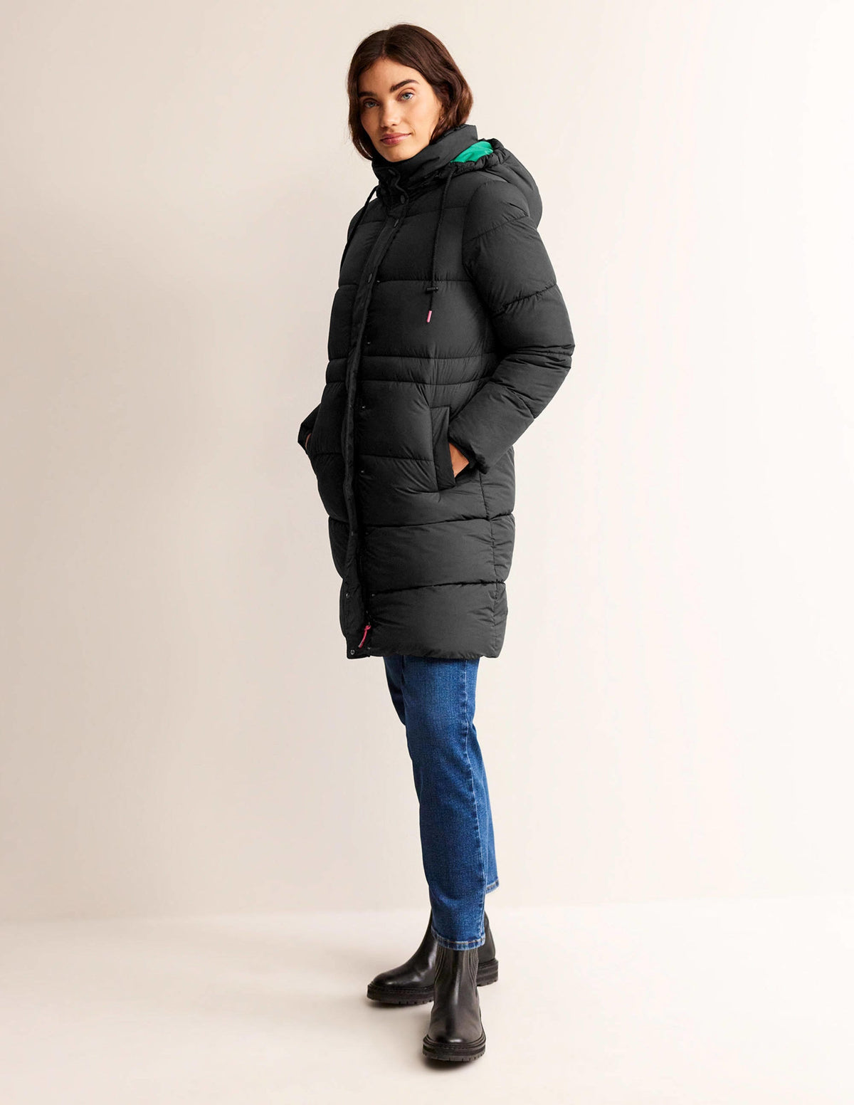 Bamburgh Puffer Coat-BLACK