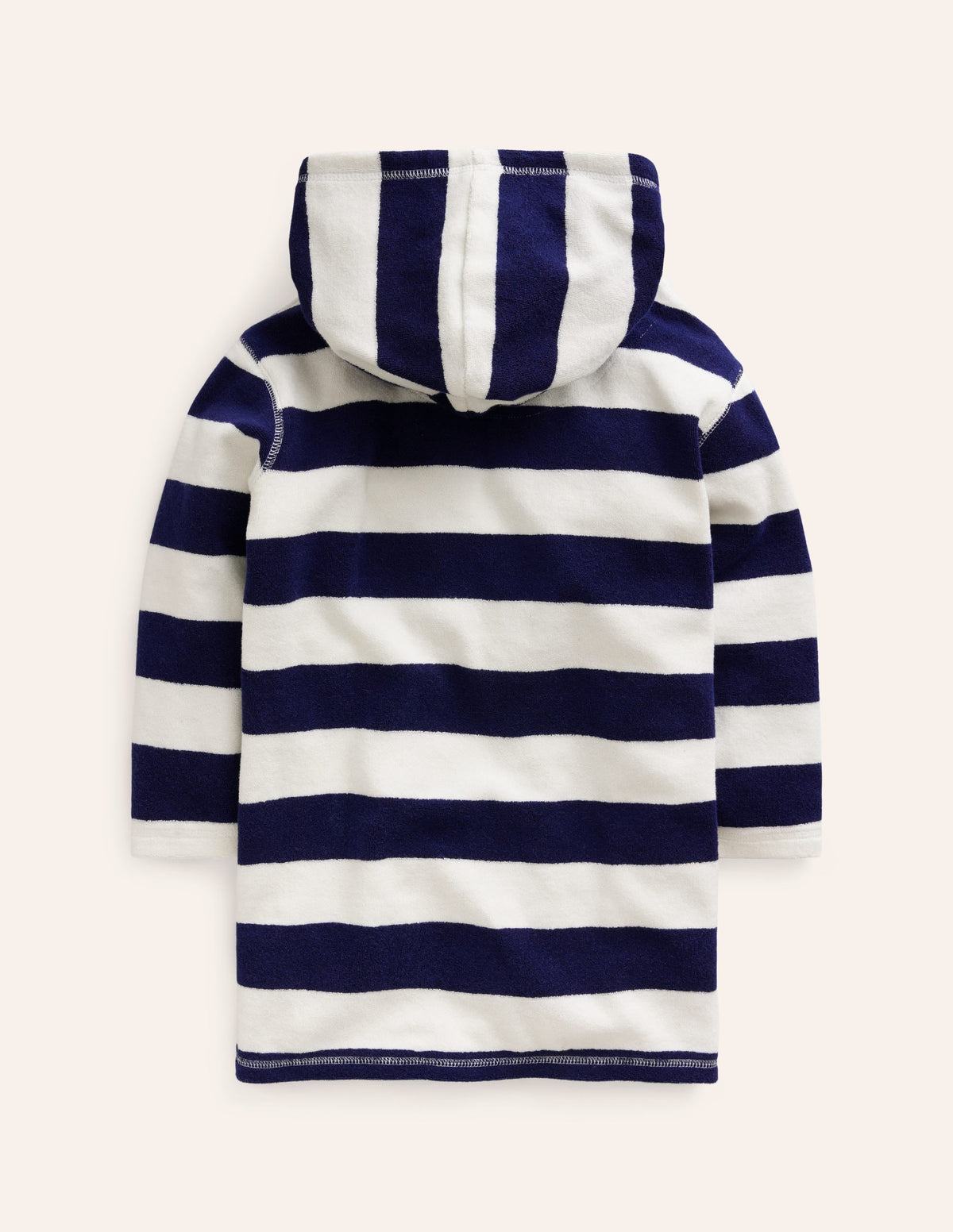 Appliqué Towelling Throw-on-College Navy/Ivory Turtle