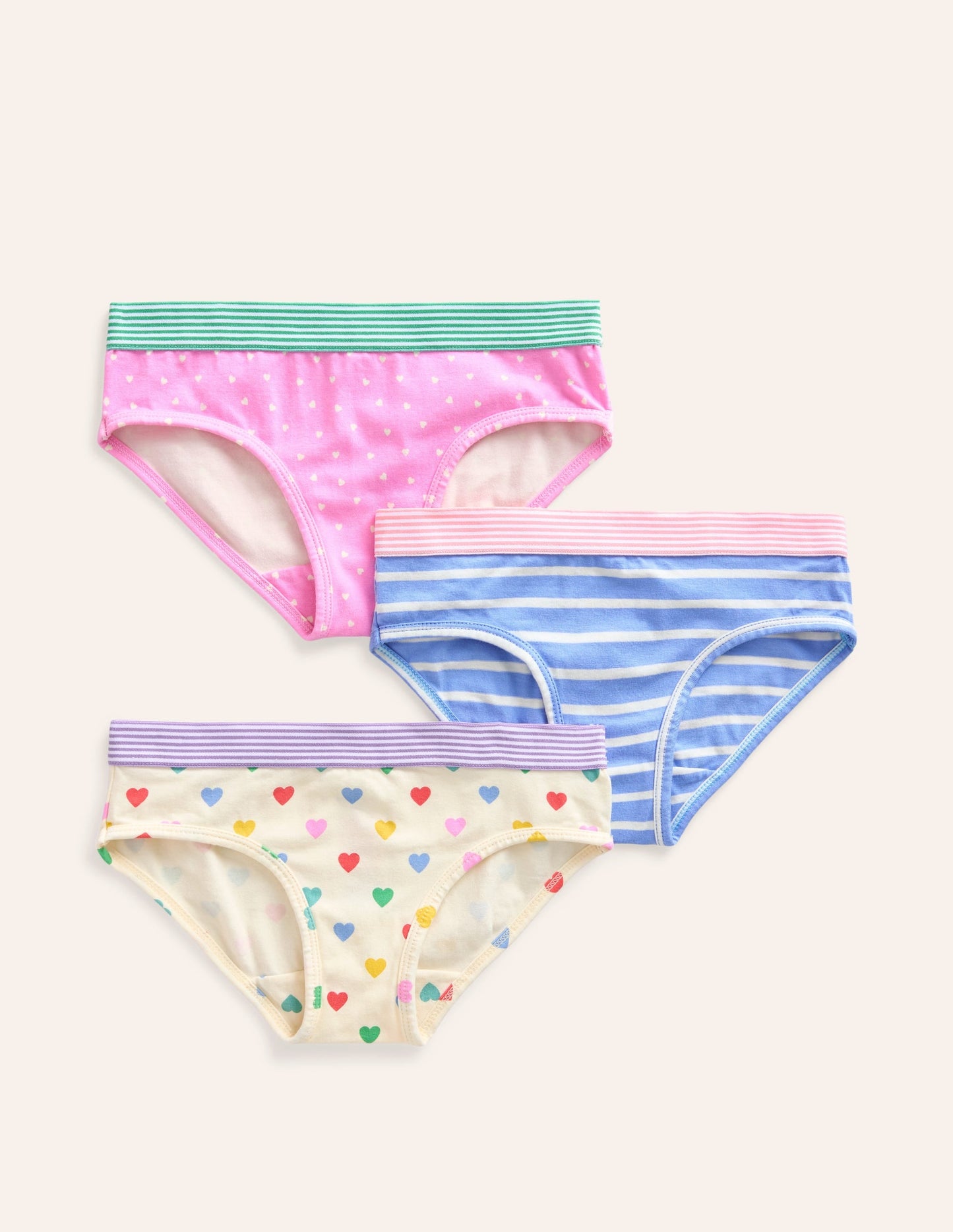 3-Pack Underwear-Multi Hearts