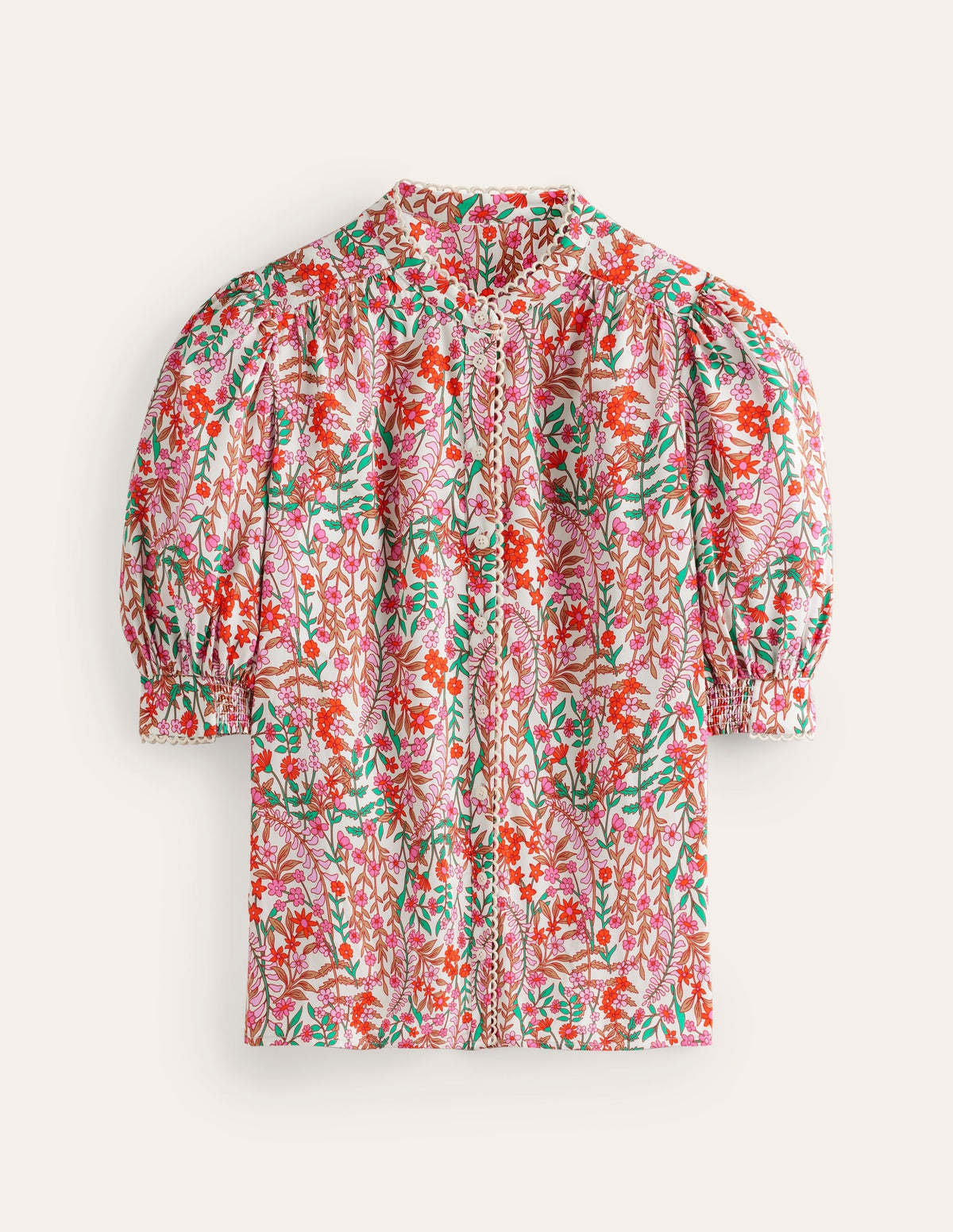 Ara Short Sleeve Top-Multi, Foliage Bud