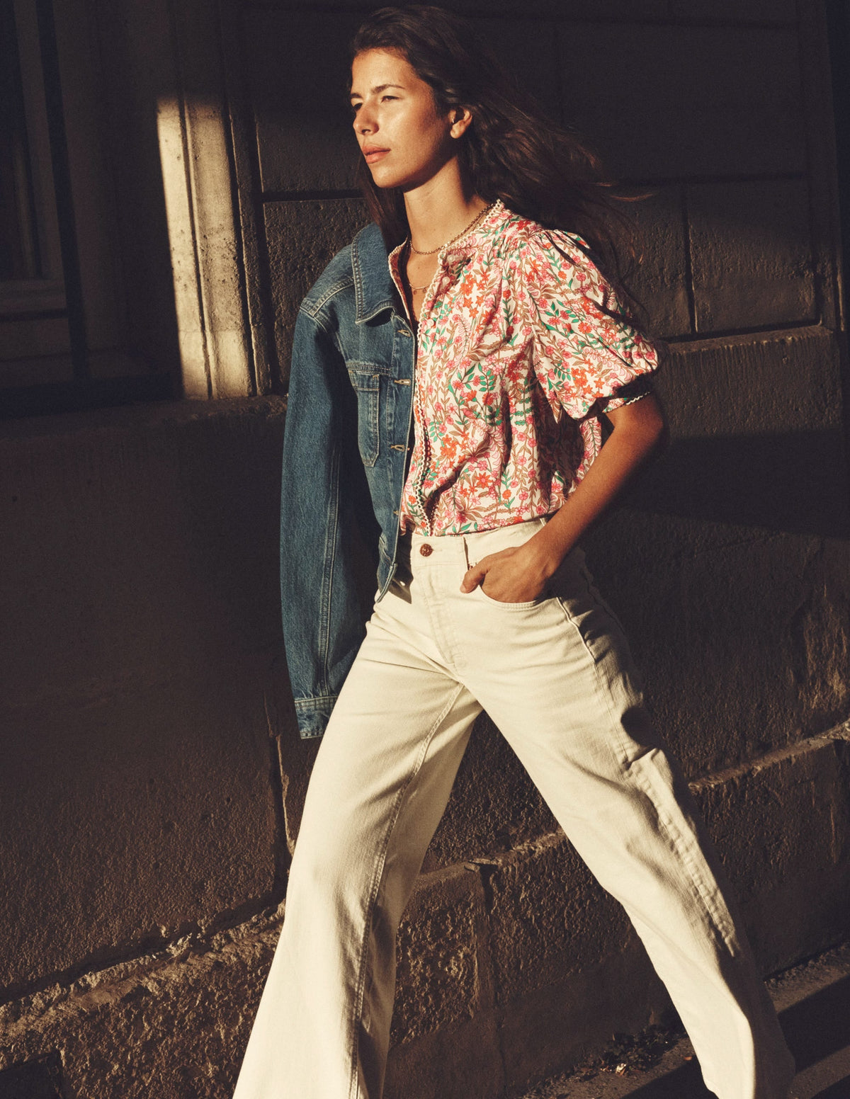 Ara Short Sleeve Top-Multi, Foliage Bud