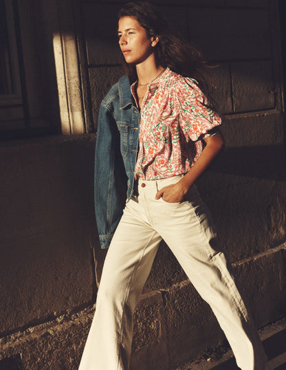 Ara Short Sleeve Top-Multi, Foliage Bud