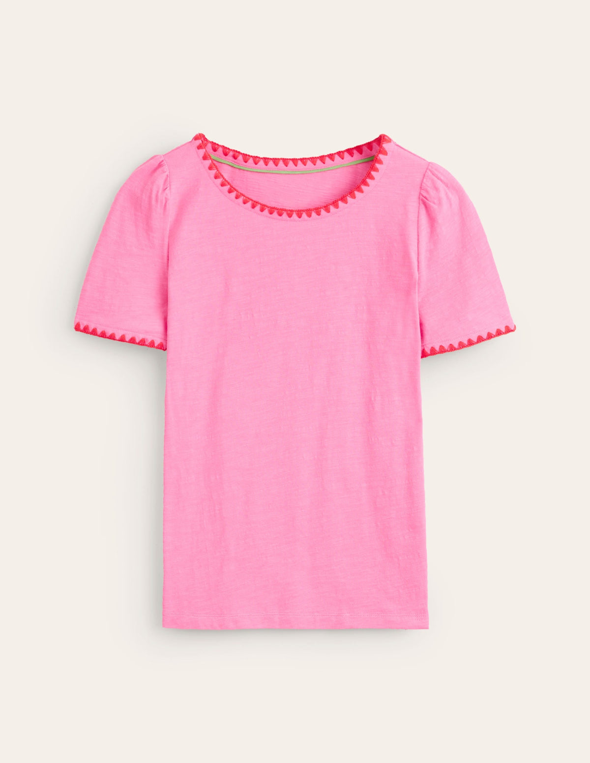 Ali Crochet T-shirt-Sangria Sunset