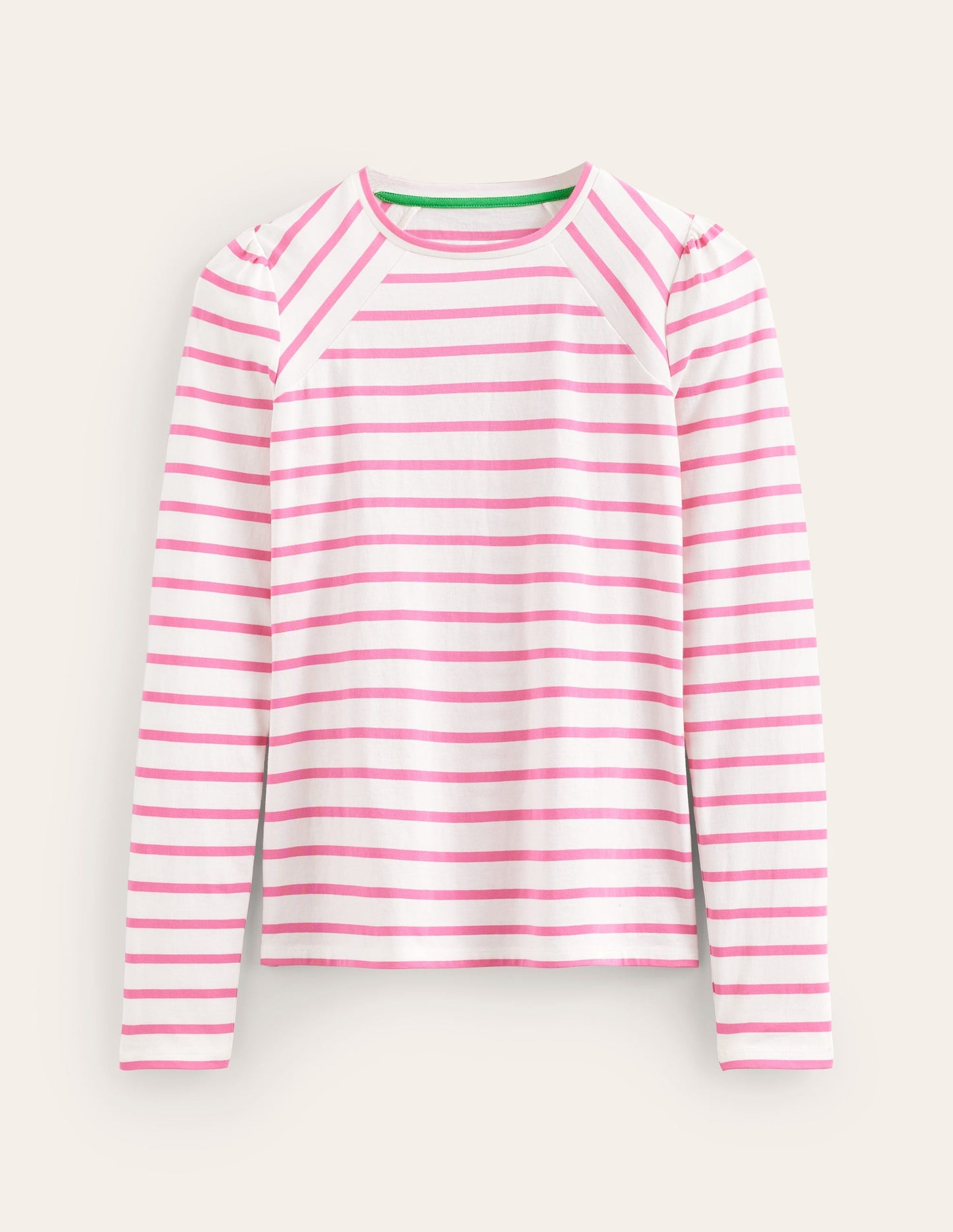 Arabella Stripe T-Shirt-Sangria Sunset